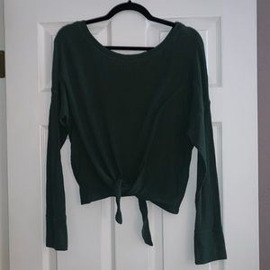 Abercrombie and Fitch Long Sleeve Tie Front shirt